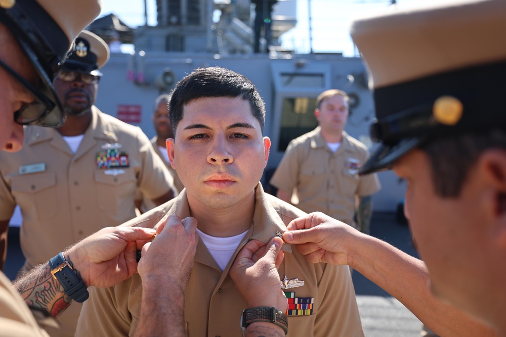 USS Arleigh Burke (DDG 51) Chief Petty Officer Pinning