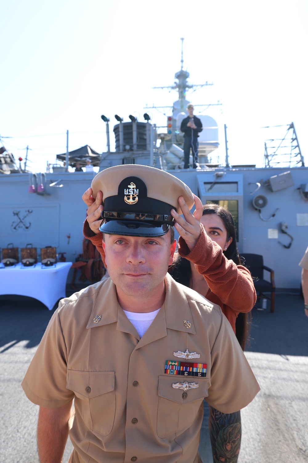 USS Arleigh Burke (DDG 51) Chief Petty Officer Pinning