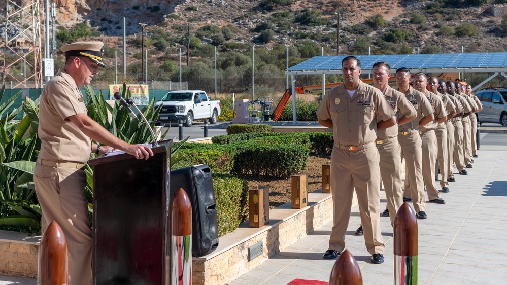 NSA Souda Bay Chief pinning Ceremony