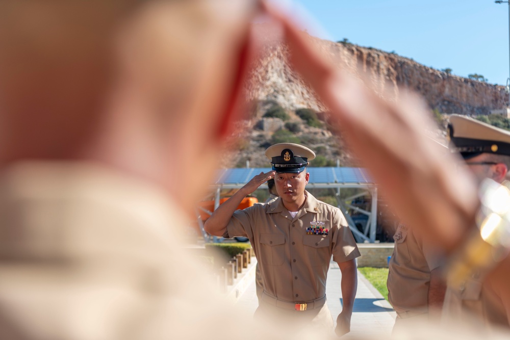 NSA Souda Bay Chief pinning Ceremony