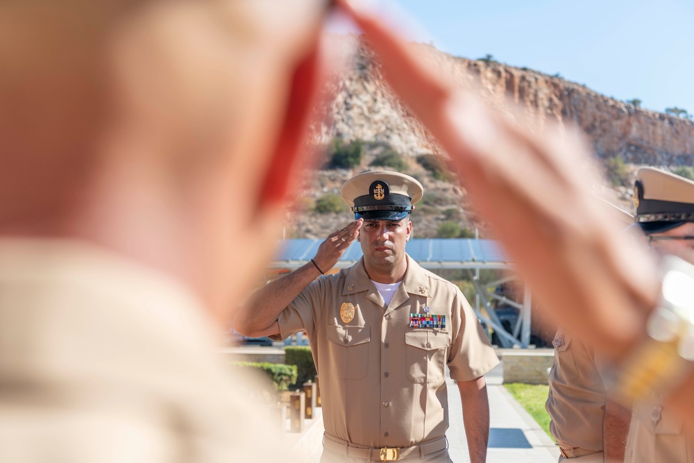 NSA Souda Bay Chief pinning Ceremony