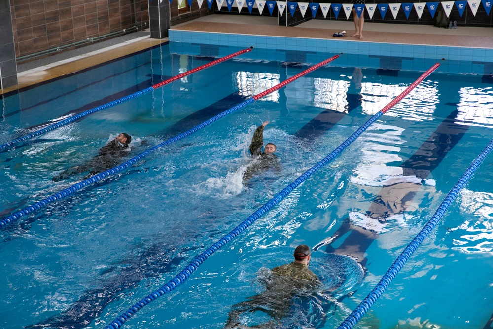 Soldiers assigned to Regional Command East of the NATO-led KFOR mission earned the German Armed Forces Proficiency Badge during a qualification event held at Camp Novo Selo, Kosovo, Sept. 22, 2024.