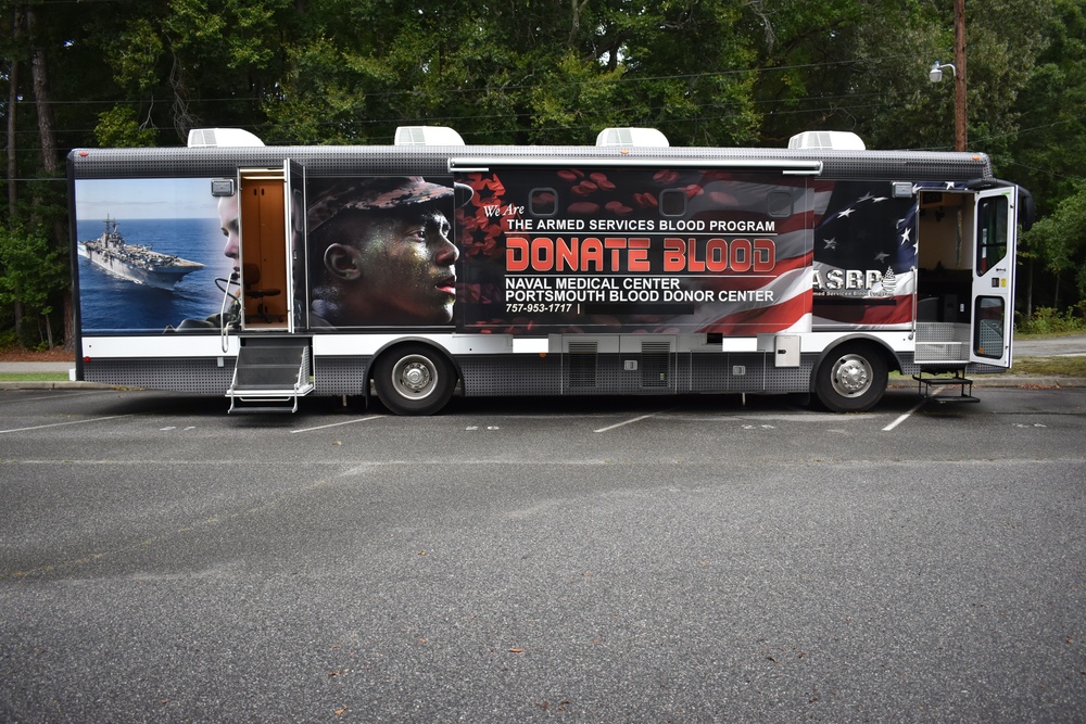 NORA hosts the Naval Medical Center Portsmouth Armed Services Blood Donor Center