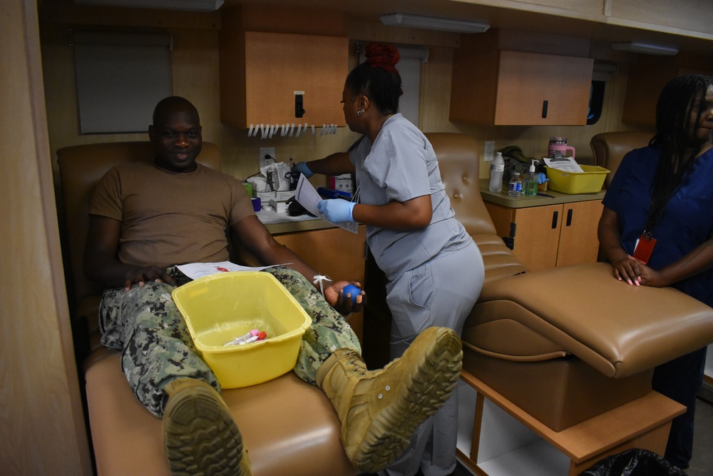 NORA hosts the Naval Medical Center Portsmouth Armed Services Blood Donor Center