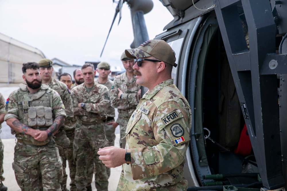 British soldiers assigned to the NATO-led KFOR mission conducted training to test various procedures for medical support to operations on Camp Bondsteel, Kosovo, Sept. 19, 2024