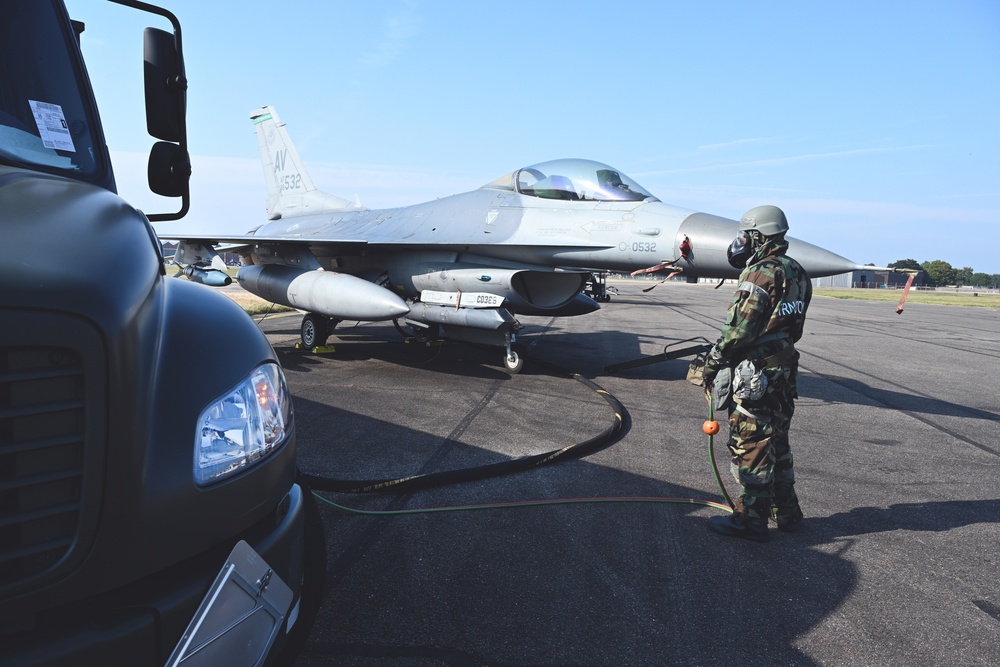 100th LRS fuels Aviano F-16s in support of Cobra Warrior 24-2