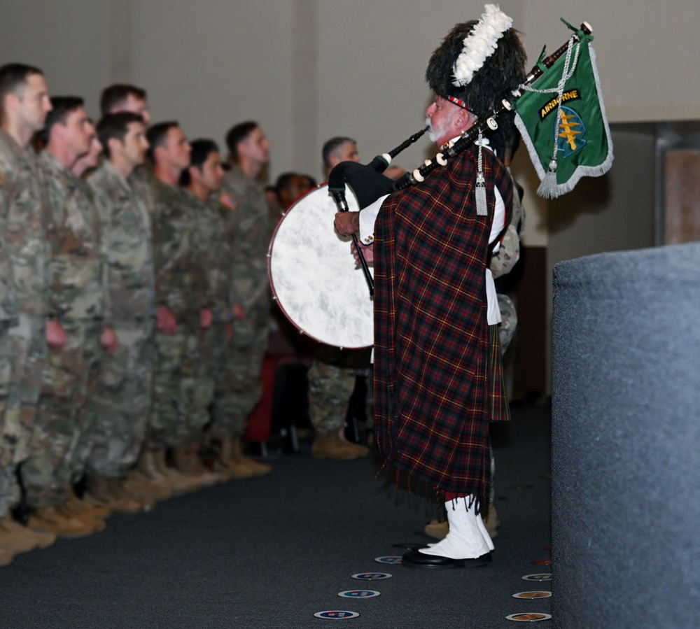 Soldiers Don Green Beret During Graduation