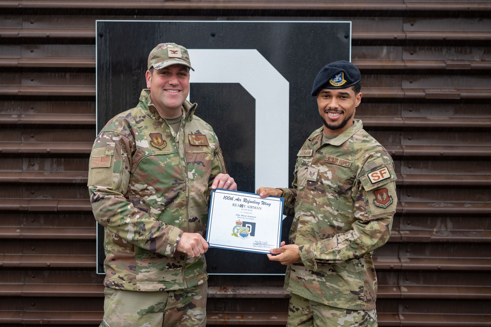 ReaDy Airman of the Week: 100th SFS Airman recognized