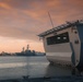 USS Richard M. McCool, Jr. (LPD 29) Participates in Morning Colors