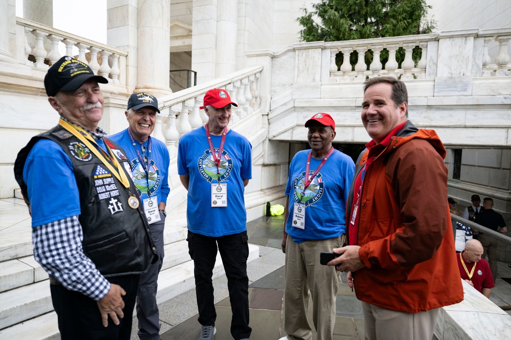 Veterans with the Heartland Honor Flight Visit ANC