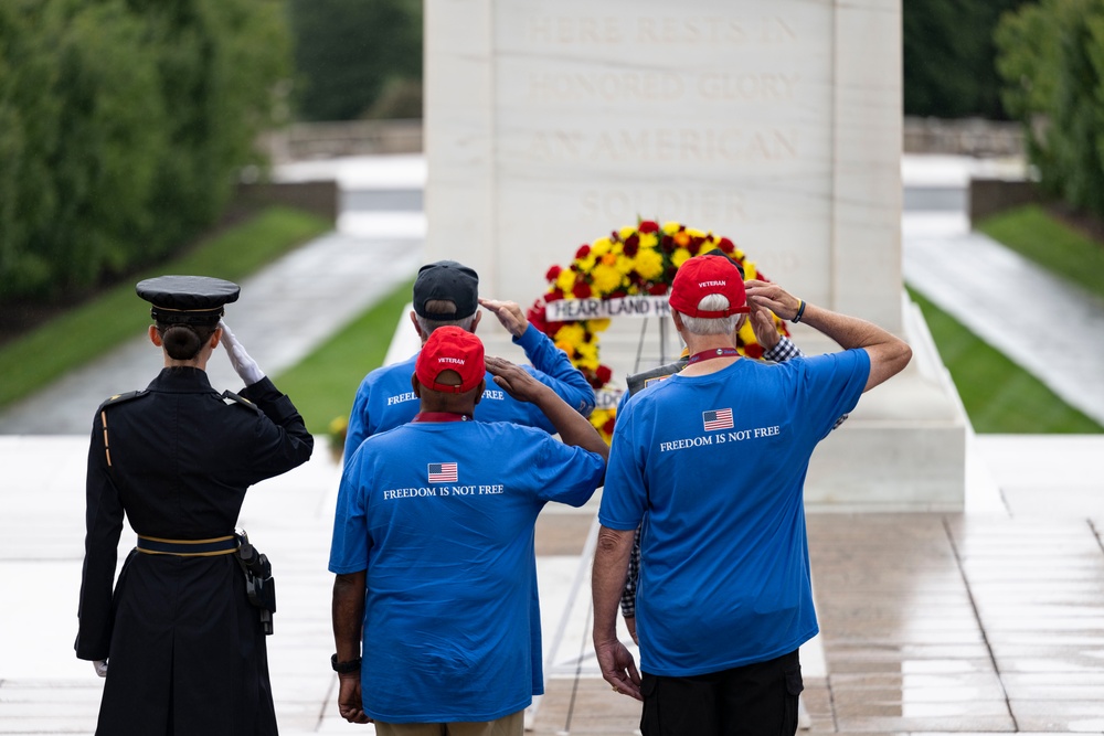 Veterans with the Heartland Honor Flight Visit ANC