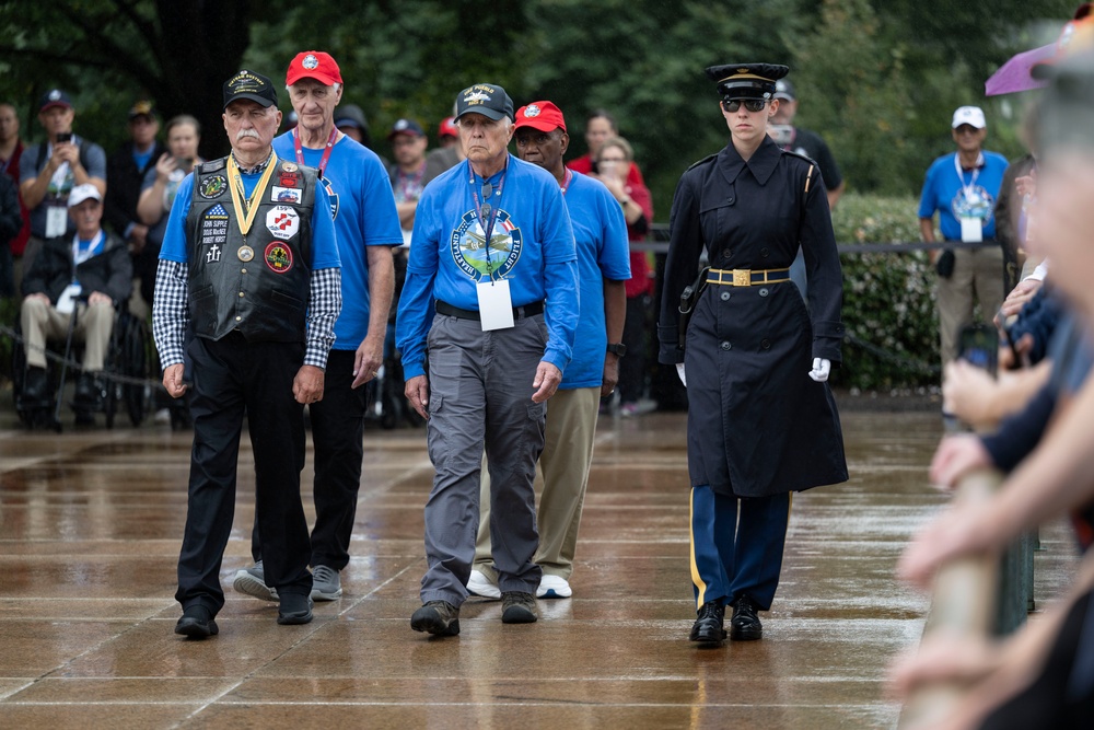 Veterans with the Heartland Honor Flight Visit ANC