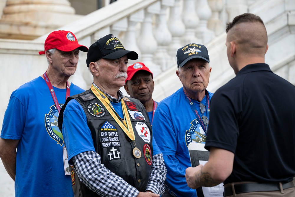 Veterans with the Heartland Honor Flight Visit ANC