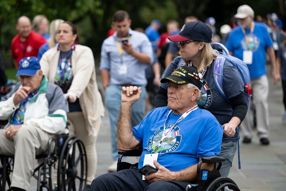 Veterans with the Heartland Honor Flight Visit ANC