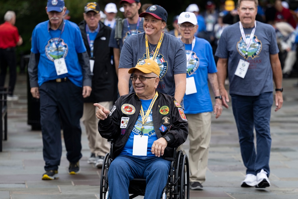 Veterans with the Heartland Honor Flight Visit ANC