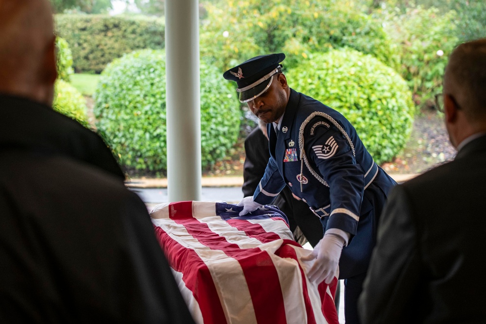 423d ABG Honor Guard perform and refine ceremonial skills