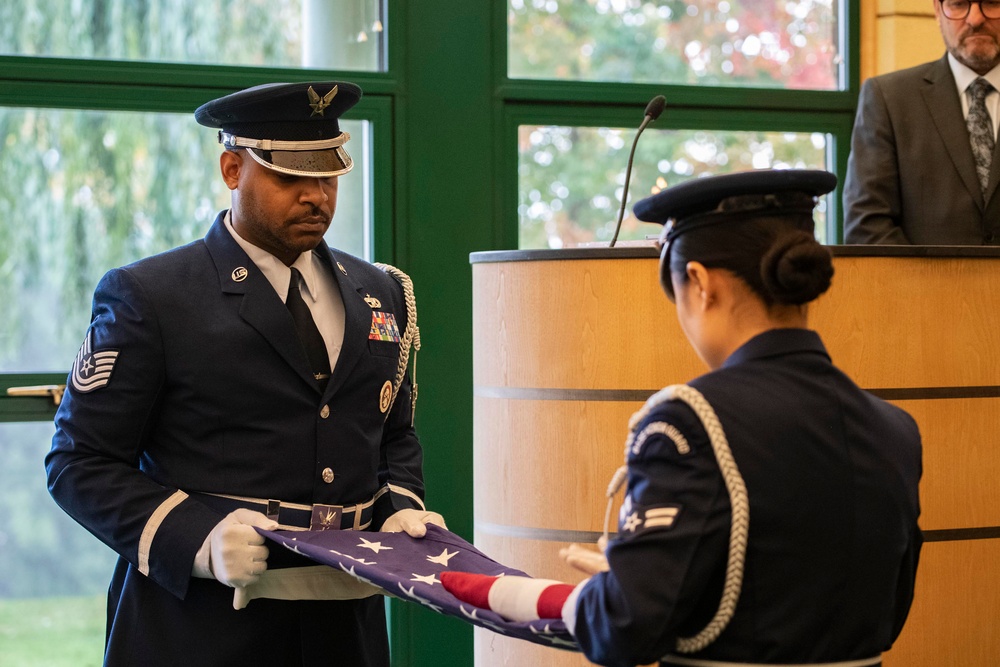 423d ABG Honor Guard perform and refine ceremonial skills