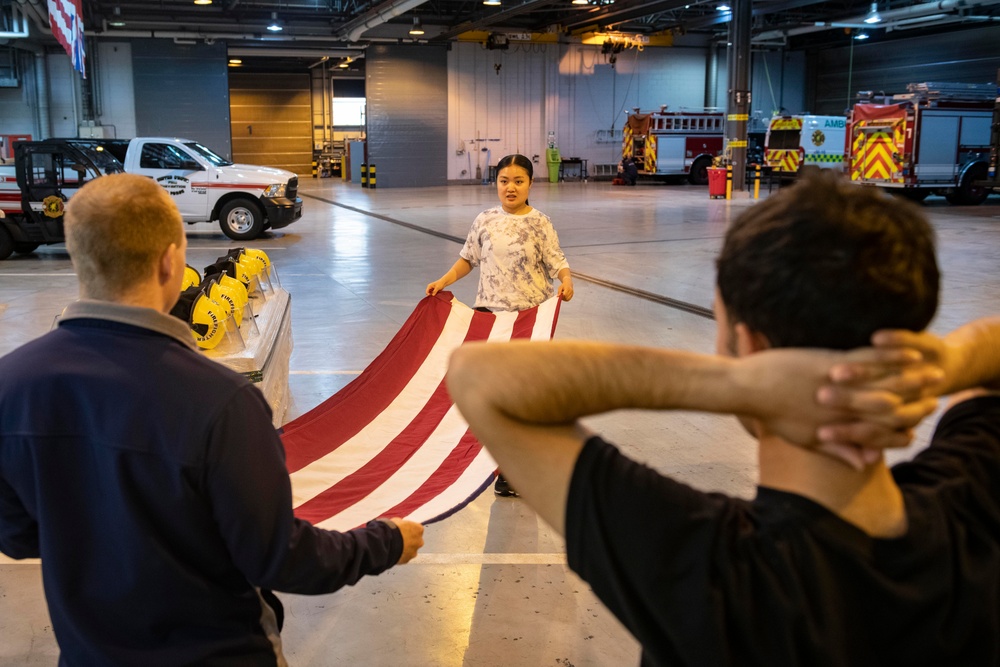 423d ABG Honor Guard perform and refine ceremonial skills