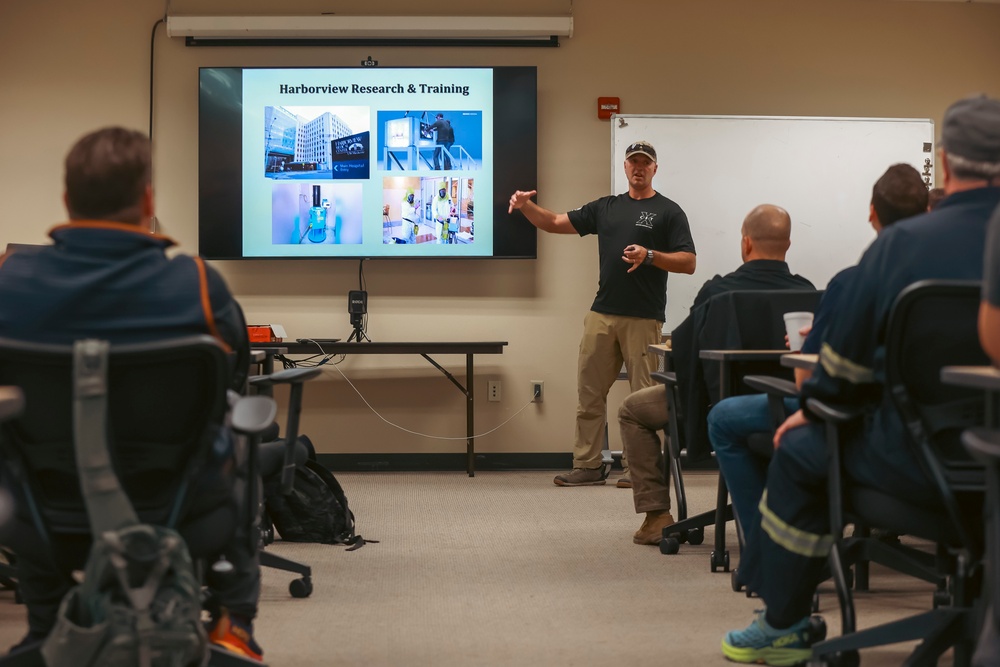 Washington National Guard civil support team and homeland response force travel conduct joint training with Whatcom County emergency response professionals