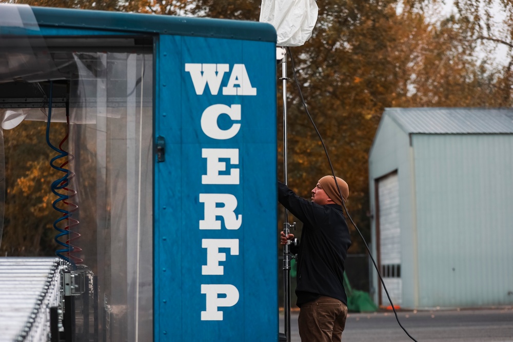 Washington National Guard civil support team and homeland response force travel conduct joint training with Whatcom County emergency response professionals