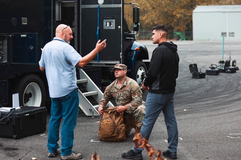 Washington National Guard civil support team and homeland response force travel conduct joint training with Whatcom County emergency response professionals