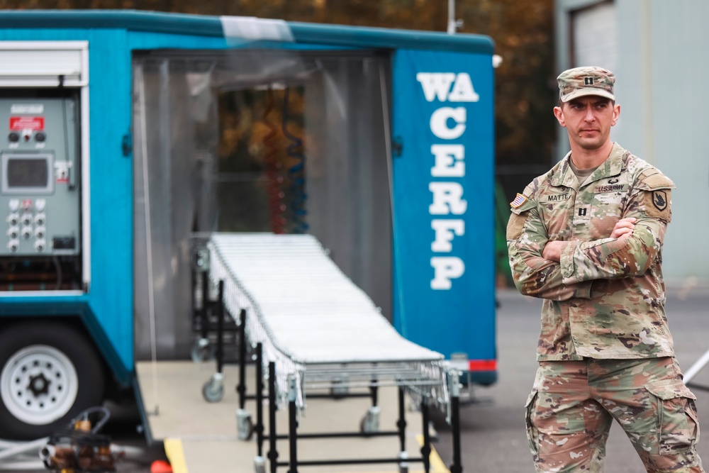 Washington National Guard civil support team and homeland response force travel conduct joint training with Whatcom County emergency response professionals