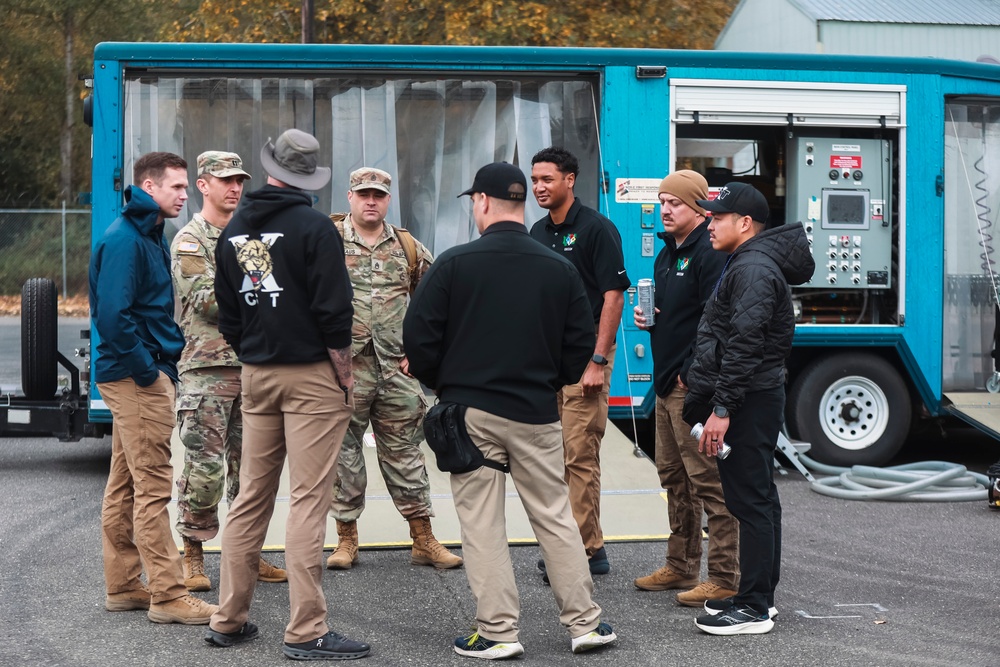 Washington National Guard civil support team and homeland response force travel conduct joint training with Whatcom County emergency response professionals