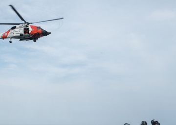 Coast Guard conducts medevac in the Atlantic Ocean