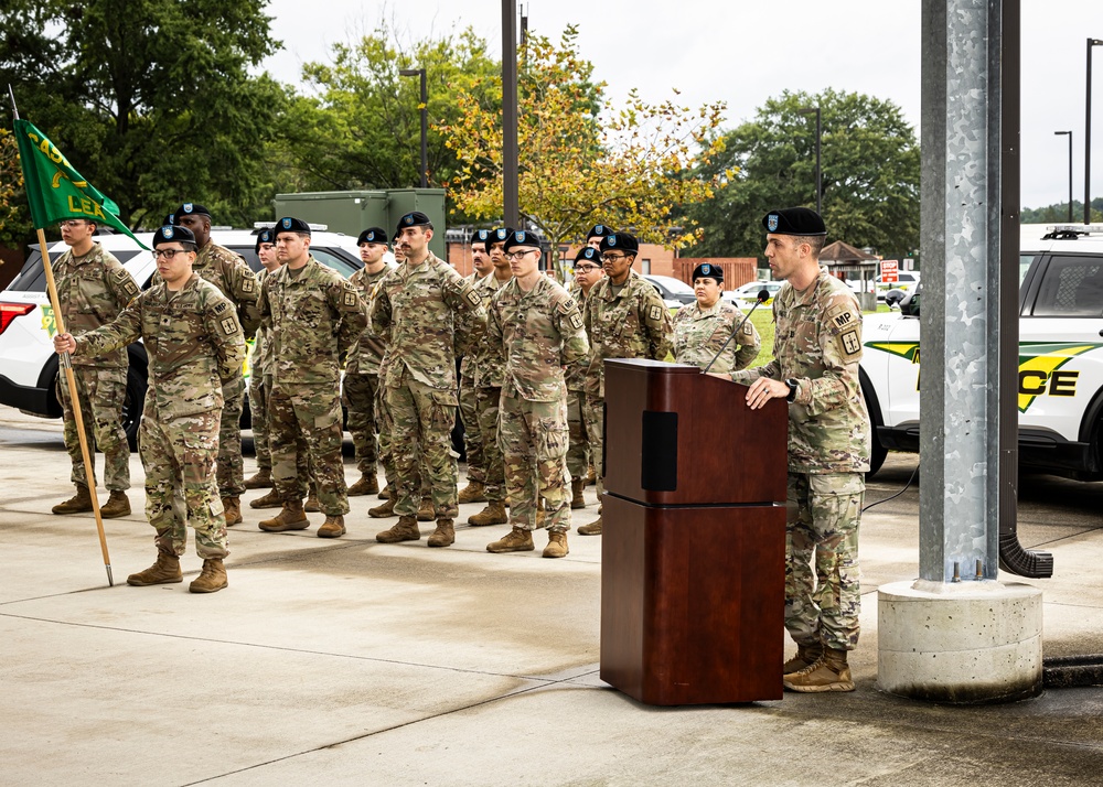 Centurions case detachment colors, activate CASCOM Law Enforcement Activity (LEA)