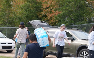 Volunteers Distribute Supplies to Hurricane Helene Survivors