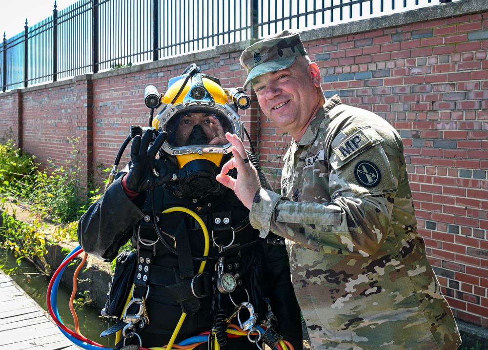 Underwater inspection of the James Creek Marina of  Ft. McNair seawall