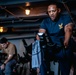 USS Ronald Reagan (CVN 76) Sailors attend a spin class