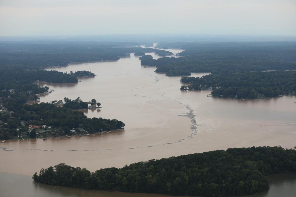 NC National Guard Responds to Tropical Storm Helene Aerial View