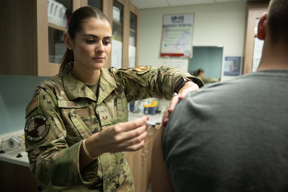 Flu shots now available for active-duty members