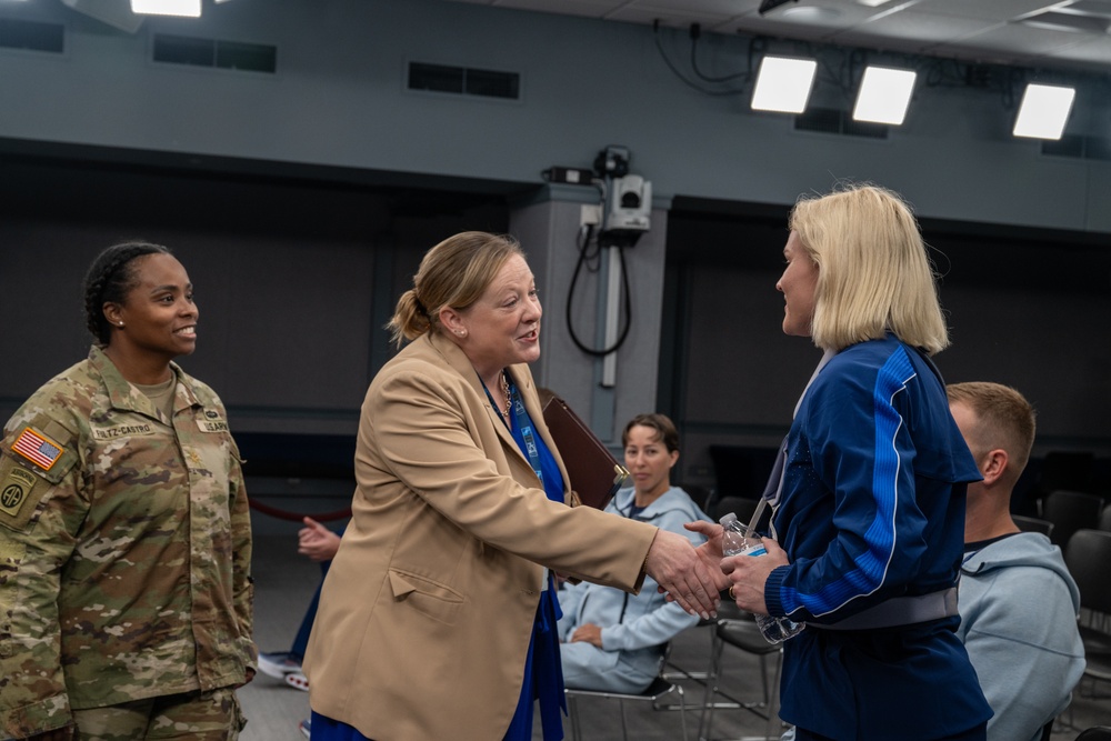 Department of Defense Olympians tour Pentagon