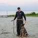 Military working dog handlers building bonds