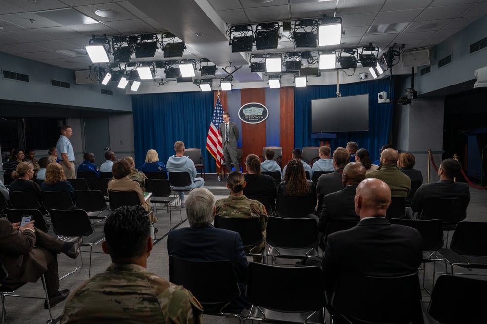 Department of Defense Olympians tour Pentagon