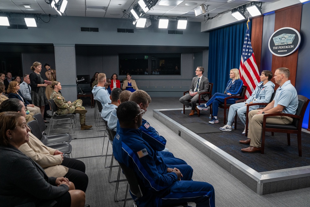 Department of Defense Olympians tour Pentagon