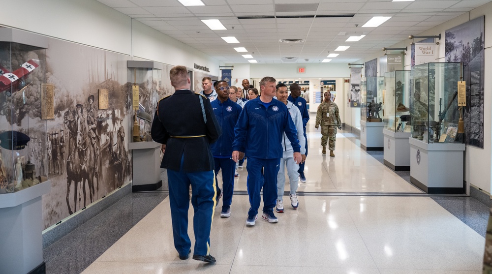 Department of Defense Olympians tour Pentagon