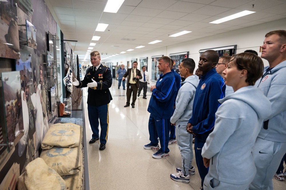 Department of Defense Olympians tour Pentagon