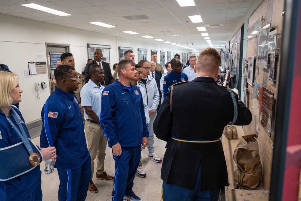 Department of Defense Olympians tour Pentagon