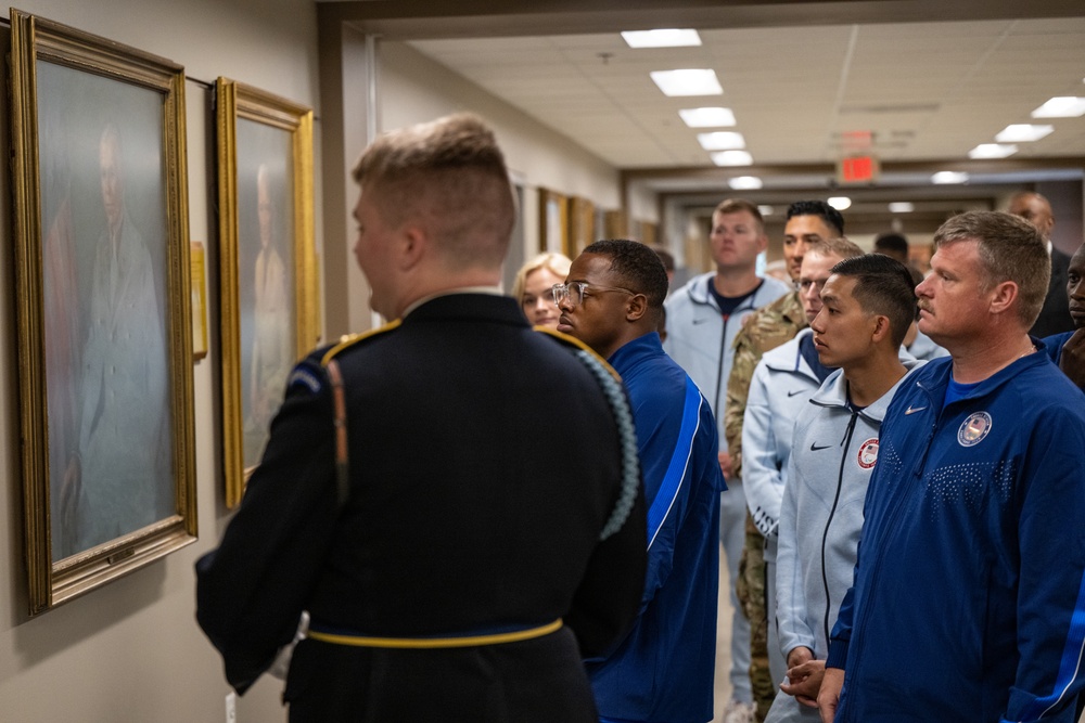 Department of Defense Olympians tour Pentagon