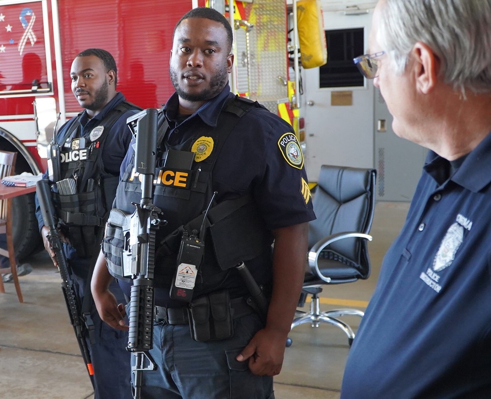 NWS Yorktown Law Enforcement, Fire &amp; EMS Services conduct combined training