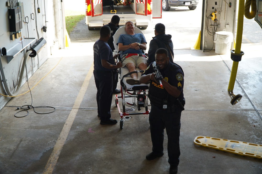 NWS Yorktown Law Enforcement, Fire &amp; EMS Services conduct combined training