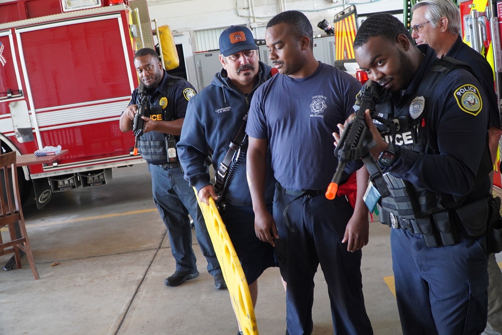 NWS Yorktown Law Enforcement, Fire &amp; EMS Services conduct combined training