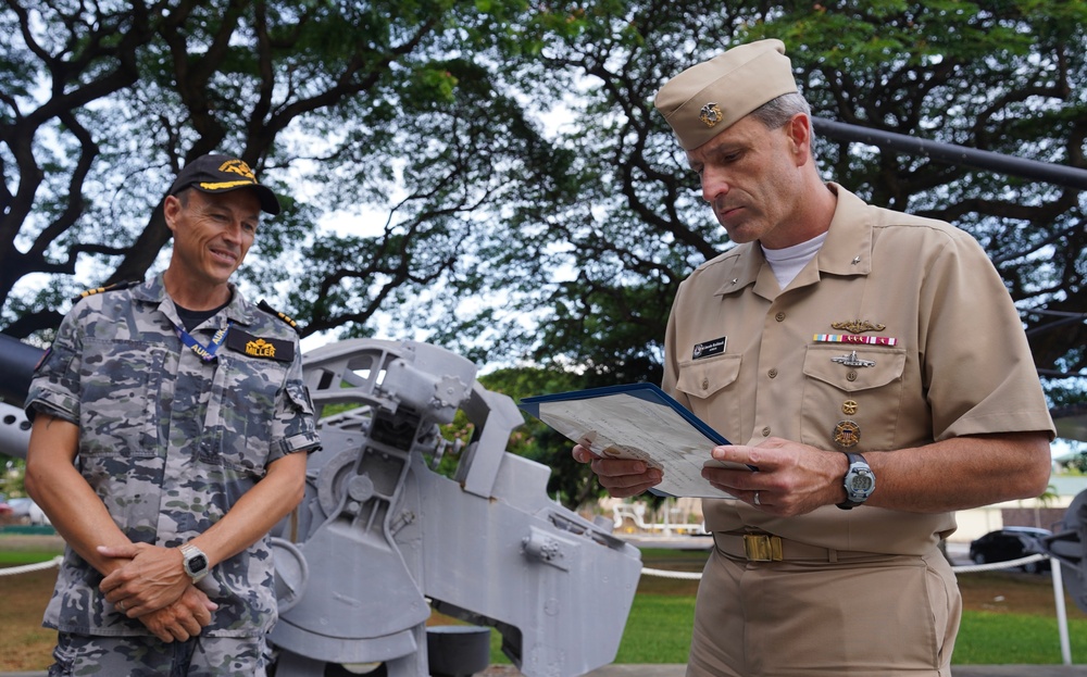 Royal Australian Navy Cmdr. Awarded U.S. Meritorious Service Medal