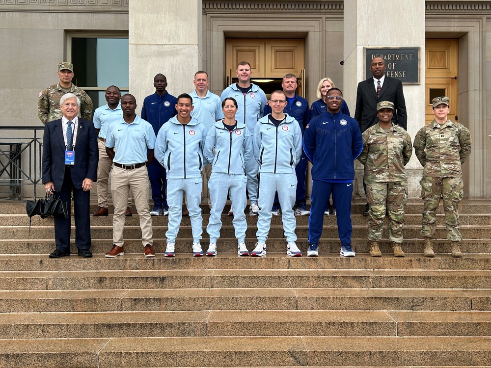 WCAP, AMU Soldier-Olympians visit Pentagon