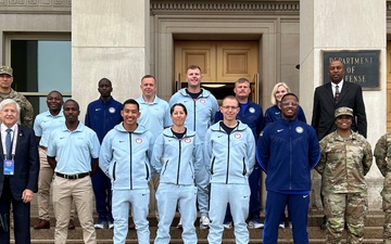 WCAP, AMU Soldier-Olympians visit Pentagon