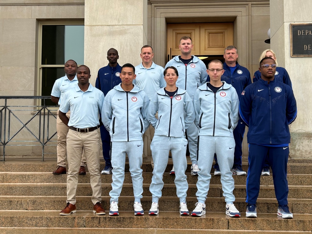 WCAP, AMU Soldier-Olympians visit Pentagon