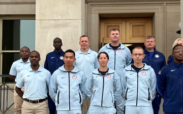 WCAP, AMU Soldier-Olympians visit Pentagon